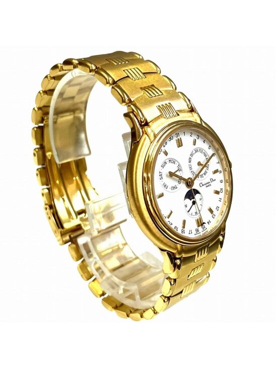 Dior Moon Phase Triple Carre Watch Quartz White Dial 61.271 main image 4